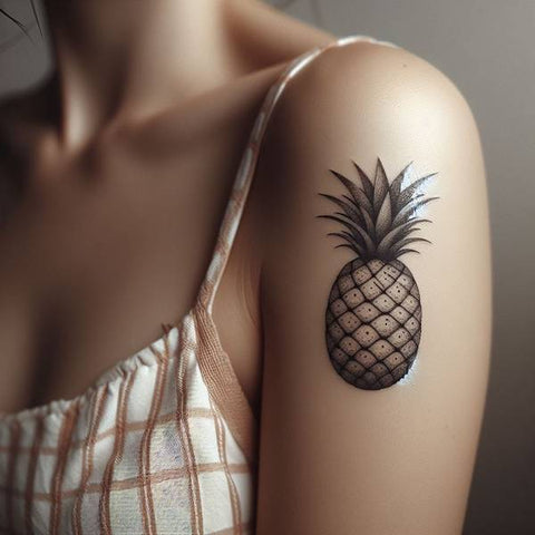 vintage pineapple tattoo - Tattoo - Sticker | TeePublic